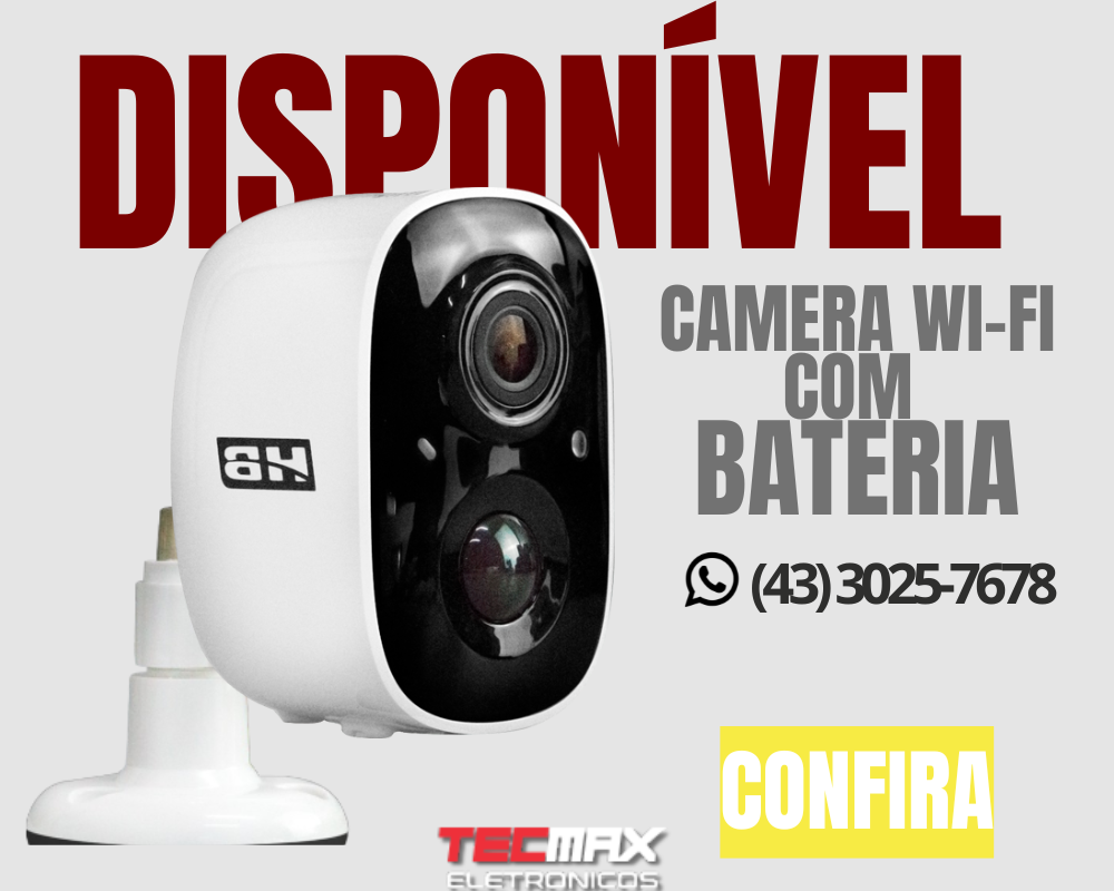 mini banner camera com bateria