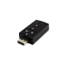 Adaptador Placa de Som USB 7.1 Entrada P2 Fone e Microfone