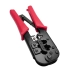 ALICATE CRIMPAR RJ11/RJ12/RJ45 COM CATRACA