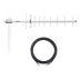 ANTENA CELULAR 800MHZ 14DBI CF-814 COM CABO 10 MTS  AQUARIO