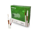 CABO COAXIAL 4MM 67% + 2X26 100 METROS - INTELBRAS