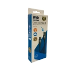CABO  USB  TIPO C 1,5MT NYLON PROELETRONIC  CAUSB-150B