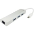 CABO USB TIPO C MACHO X 3 USB 3.0 FEMEA/1 RJ 45