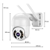 CÂMERA IP MINI SPEED DOME WI-FI FULL HD 1080P STARCOLOR IP66 