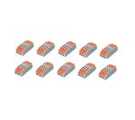 CONECTOR EMENDA RAPIDA LINEAR 0,08 A 4MM 32A 450V 3P  10 PEÇAS