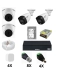 Kit 4 Câmeras de Segurança Intelbras HDCVI Completo c/ DVR GRAVADOR MHDX 1208-C DUAL AUDIO