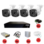 KIT CAMERAS TWG HD 4 CAMERAS C/ DVR TWG 4 CANAIS SEM HD