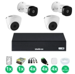 KIT CFTV 4 CANAIS INTELBRAS