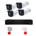 KIT CFTV ELSYS ANPOE 4 CANAIS C/DVR 4 CANAIS S/HD