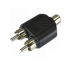 PLUG ADAP RCA FEMEA X 2 JACK RCA