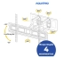 Suporte para TV Multiarticulado 4 movimentos para 37 a 80" aquario Sav-4600